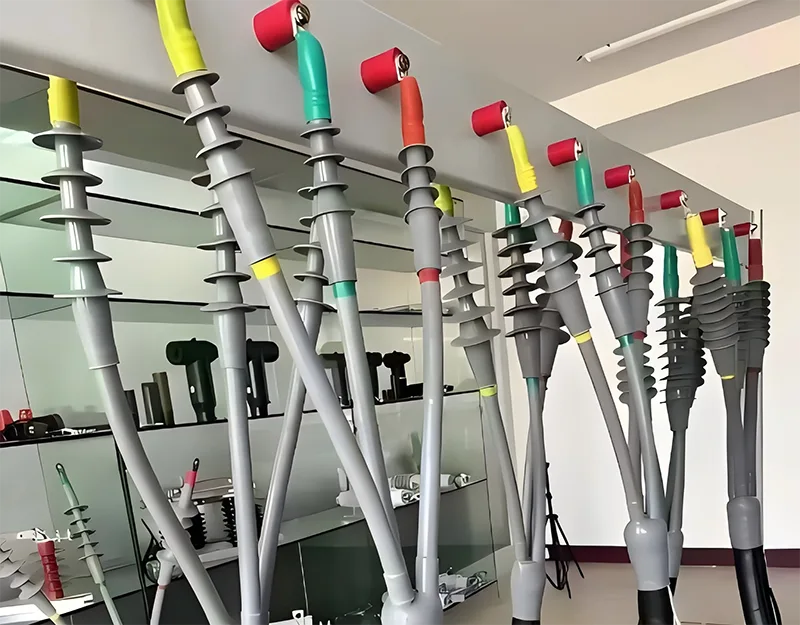 Os usos e introdução de cabos e fios de energia.